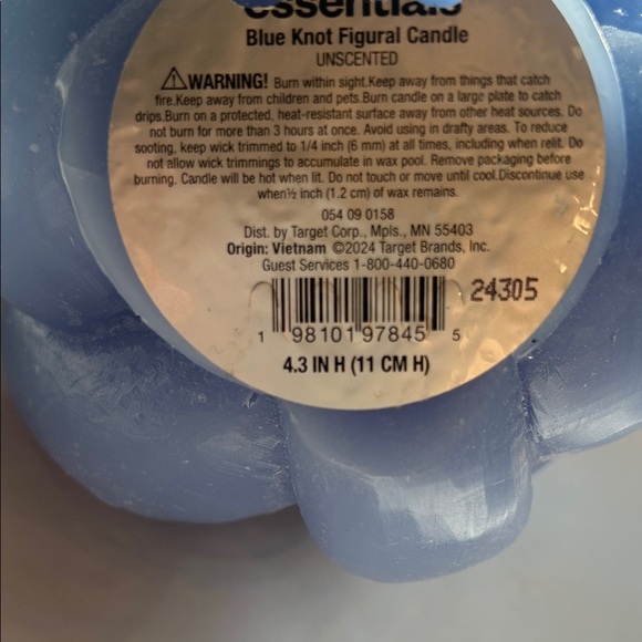 Room Essentials Blue Knot Pop Art Home Decor Candle New 24.2 oz - Picture 6 of 7